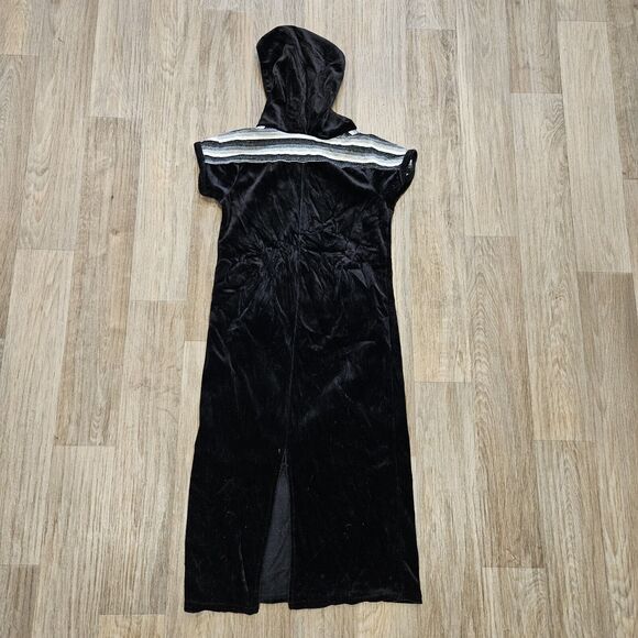 Vtg Looney Lunes Tweety Bird Velvet Dress Girls 6/6x Black Hooded 1998 90s Sport - Picture 4 of 8
